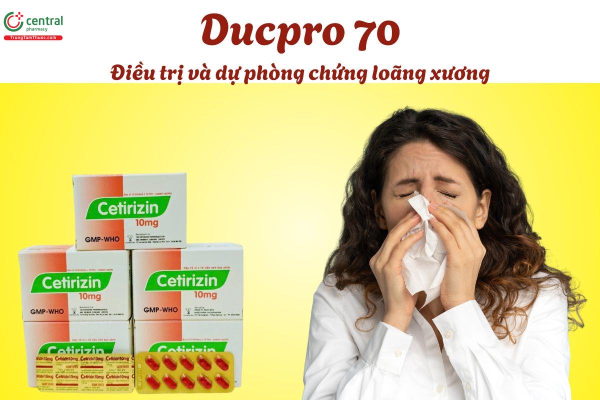 Thuốc Cetirizin 10mg Armephaco - Giảm triệu chứng viêm mũi dị ứng