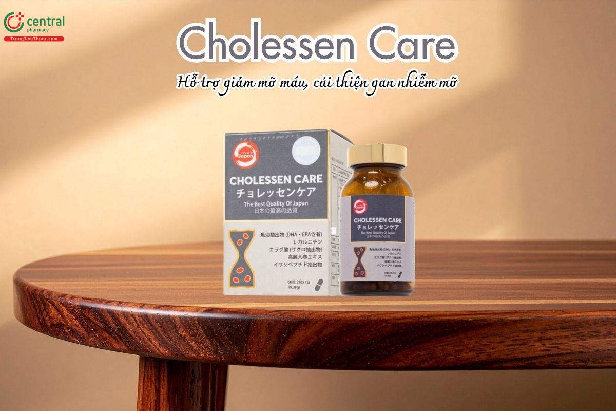 Cholessen Care hỗ trợ giảm mỡ máu, cải thiện gan nhiễm mỡ