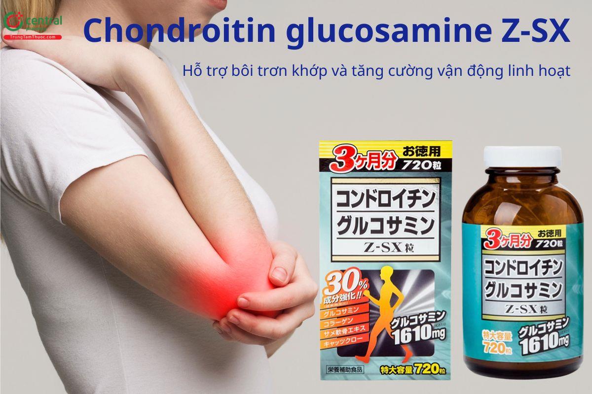 Chondroitin glucosamine Z-SX hỗ trợ bôi trơn khớp, tăng cường vận động