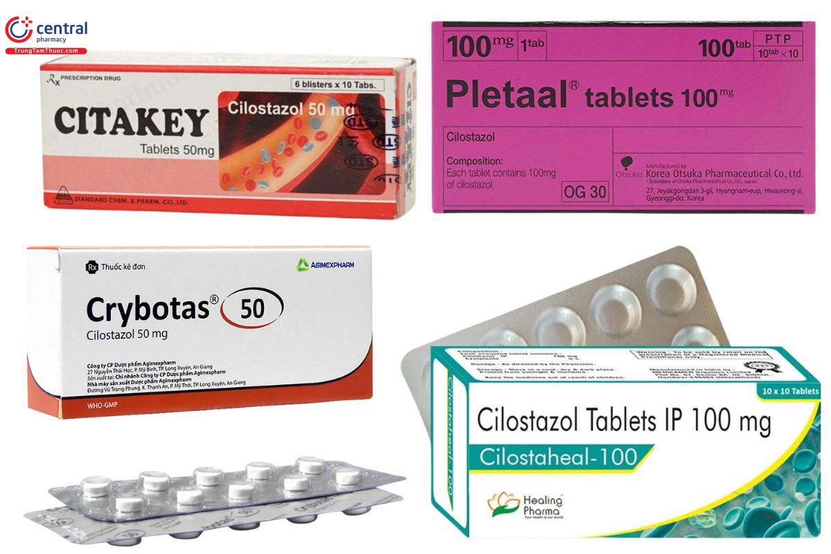 Một số thuốc chứa Cilostazol