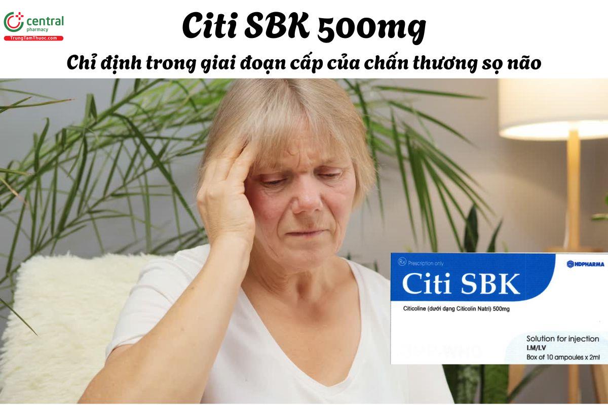 Thuốc Citi SBK 500mg - Dùng trong rối loạn ý thức do chấn thương sọ não