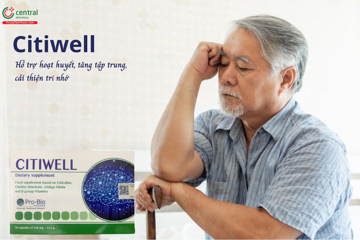 Citiwell - Hỗ trợ hoạt huyết, tăng tập trung, cải thiện trí nhớ