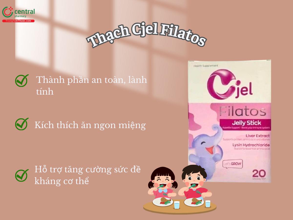 Thạch Cjel Filatos - Hỗ trợ ăn ngon, tăng cường sức đề kháng