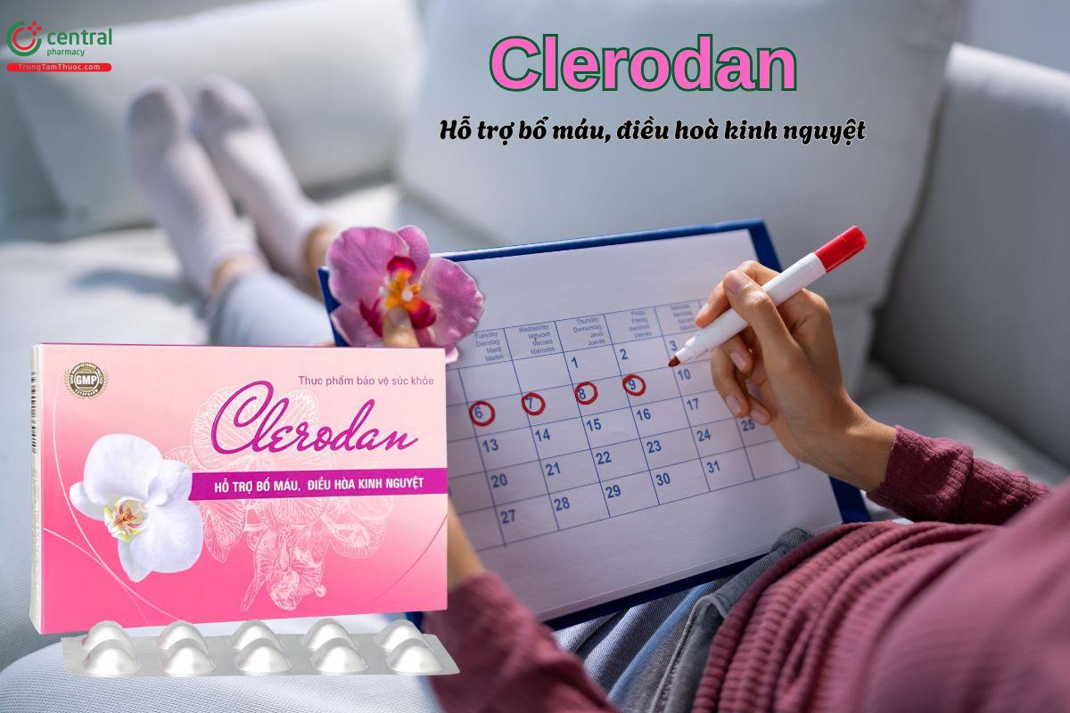 Viên uống Clerodan giúp điều hoà kinh nguyệt, bổ máu