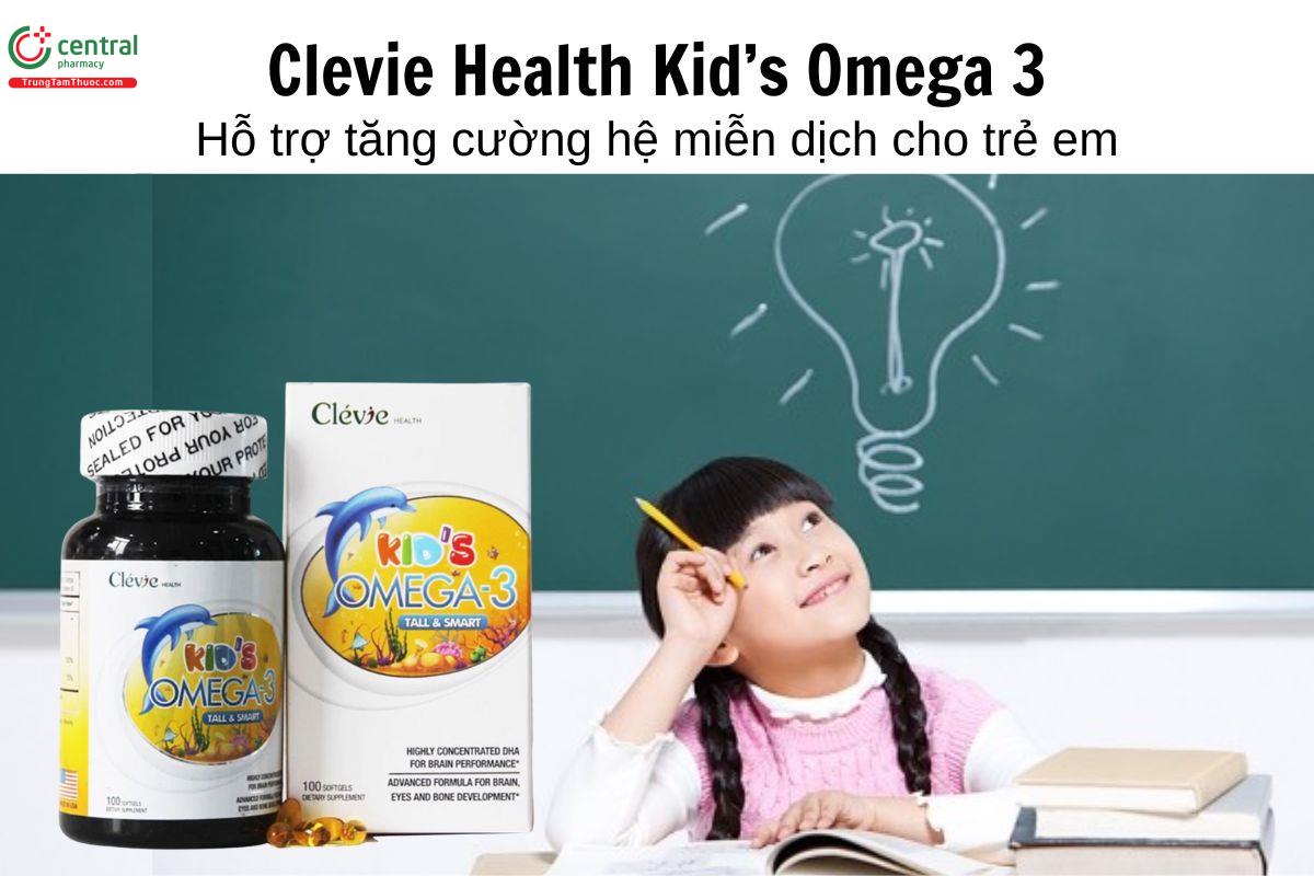 Clevie Health Kid’s Omega 3 - Hỗ trợ tăng cường hệ miễn dịch cho trẻ
