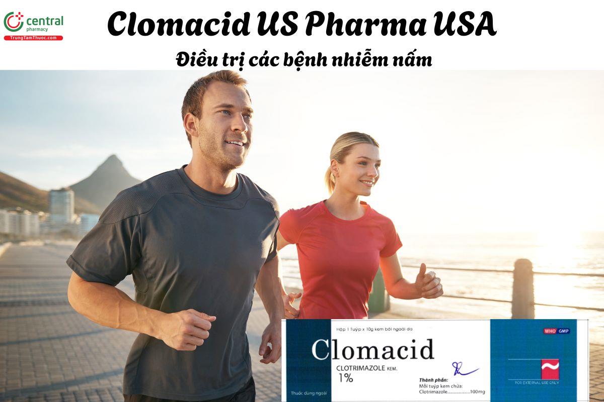 Thuốc Clomacid US Pharma USA - Điều trị các bệnh da liễu do nấm 