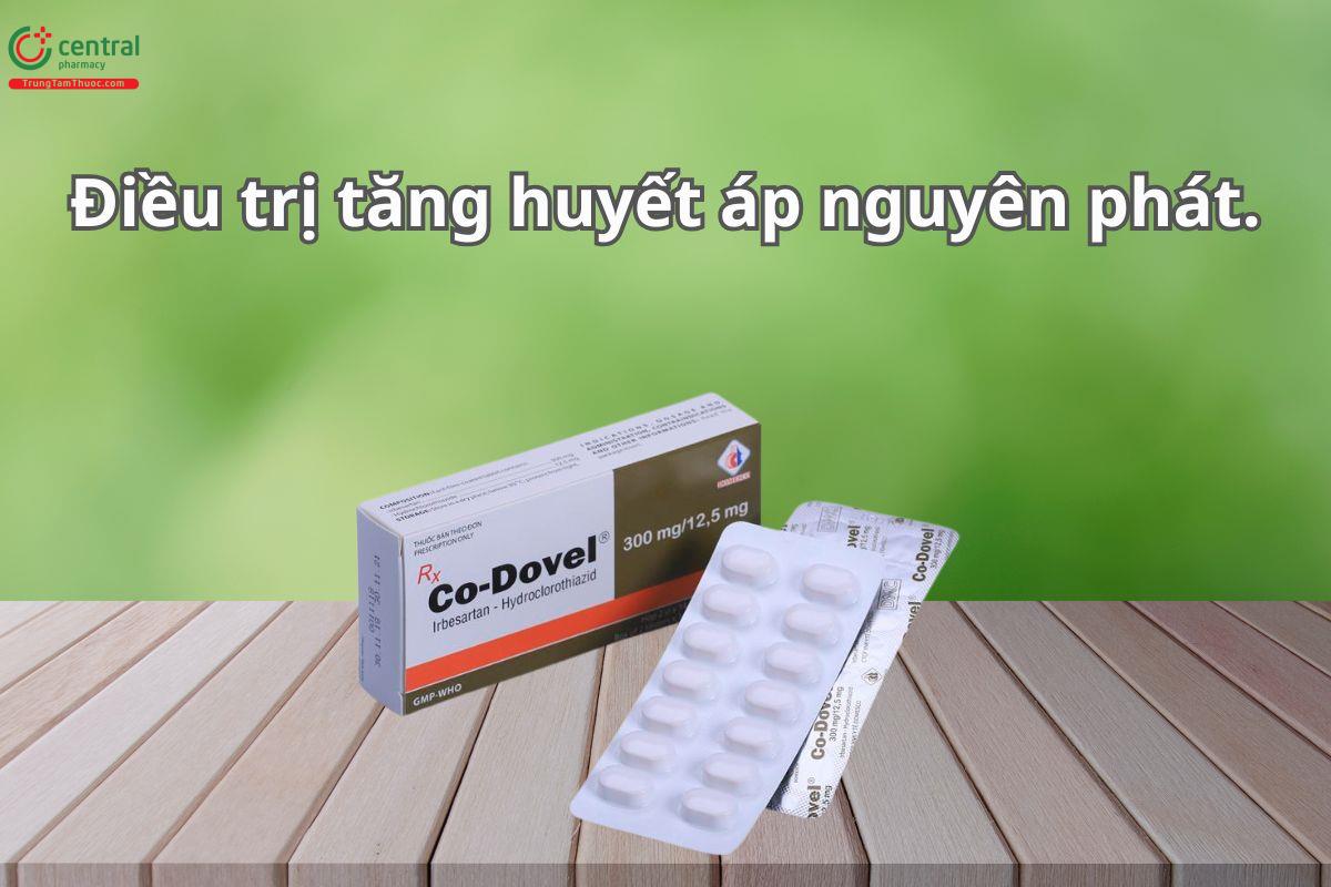 Thuốc Co-Dovel 300 mg/12,5 mg điều trị bệnh tăng huyết áp nguyên phát