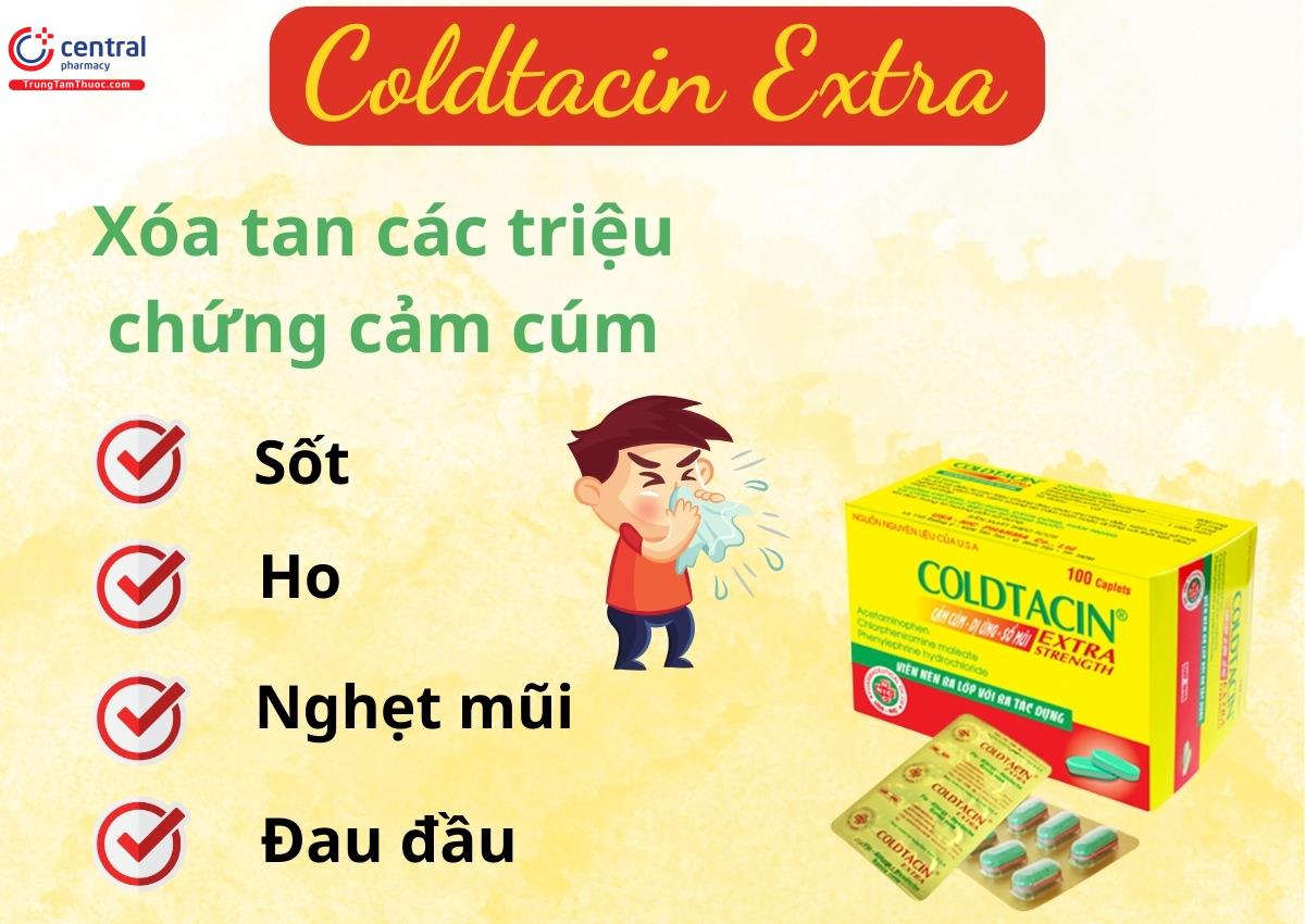 Coldtacin Extra (Hộp 10 vỉ x 10 viên)