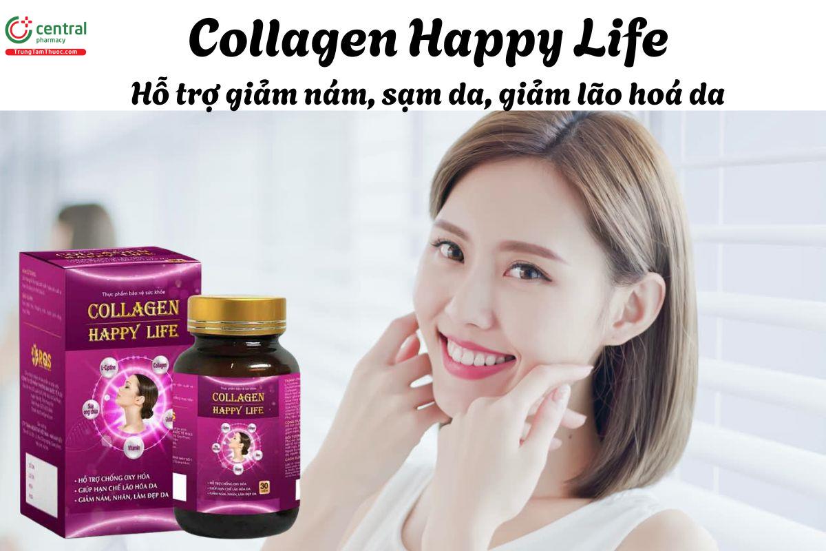 Collagen Happy Life - Giúp cải thiện tình trạng da không đều màu