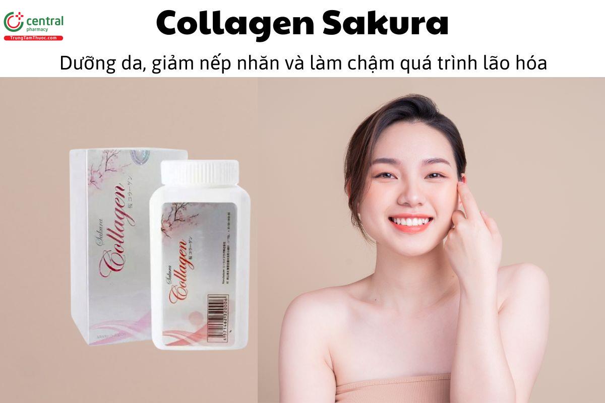 Collagen Sakura - Dưỡng da, giảm nếp nhăn và làm chậm quá trình lão hóa