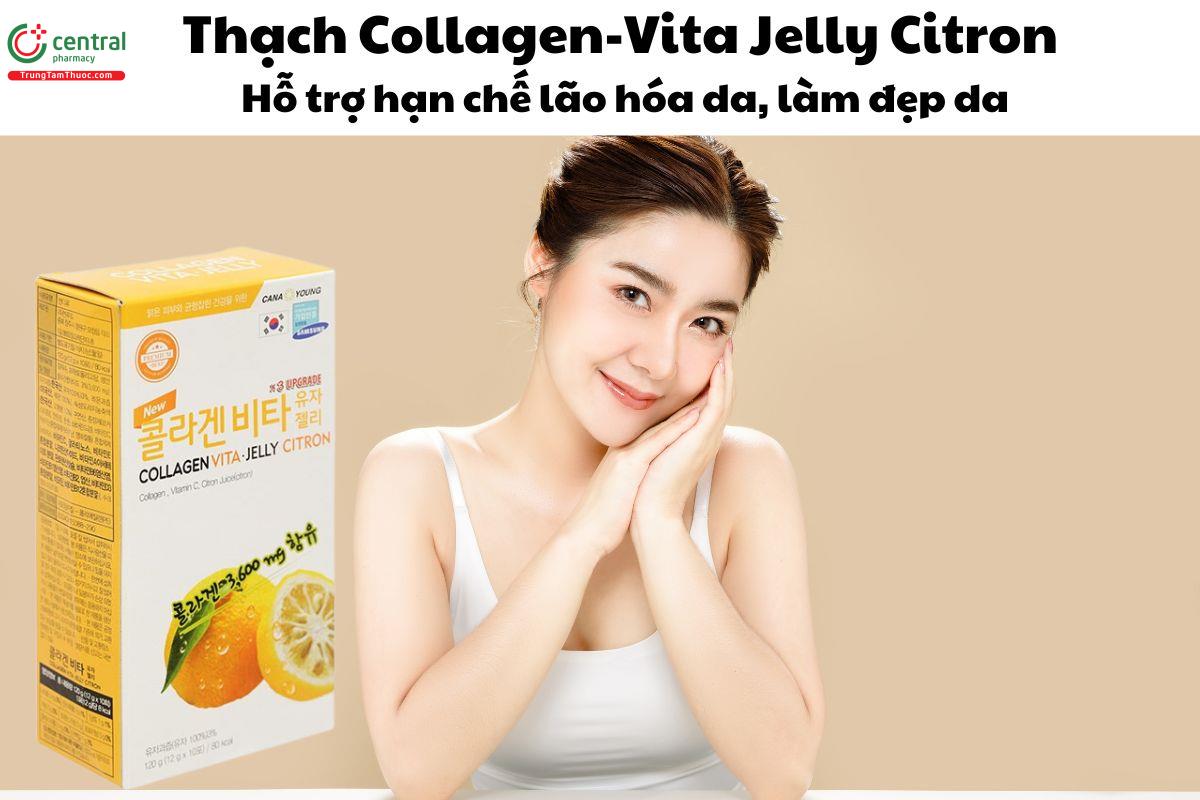 Thạch Collagen-Vita Jelly Citron - Giúp làm đẹp da, hạn chế lão hóa da