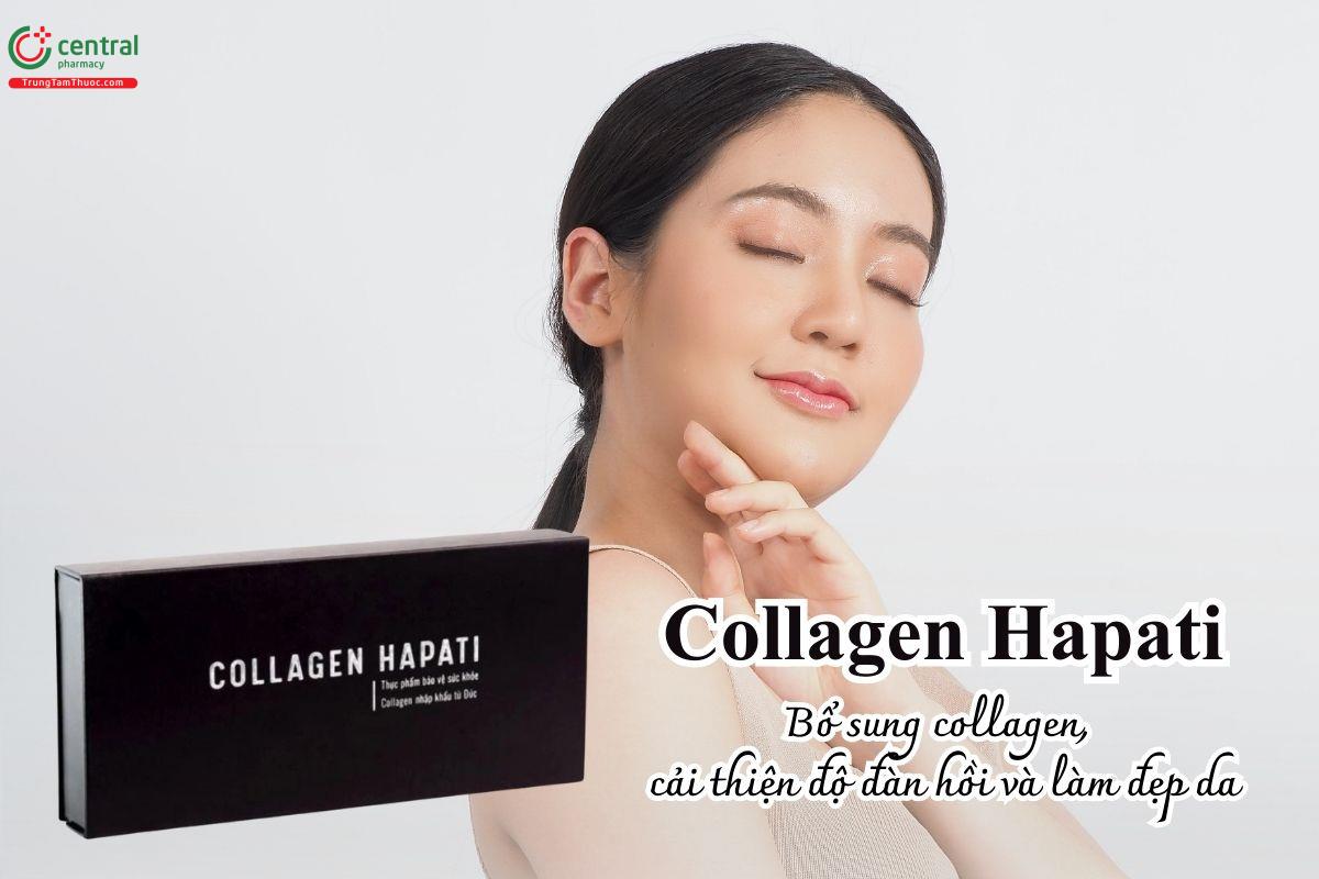 Collagen Hapati hỗ trợ bổ sung collagen, cải thiện độ đàn hồi và làm đẹp da