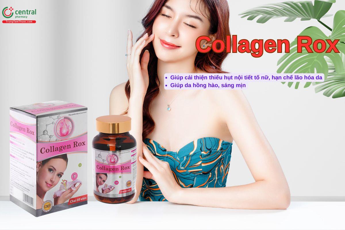 Viên uống Collagen Rox giúp tăng cường nội tiết tố nữ