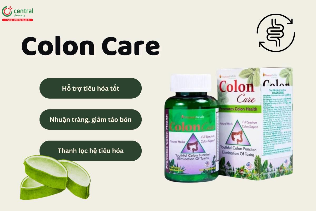 Colon Care (Hộp 60 viên) hỗ trợ tiêu hóa khỏe và giải độc đại tràng