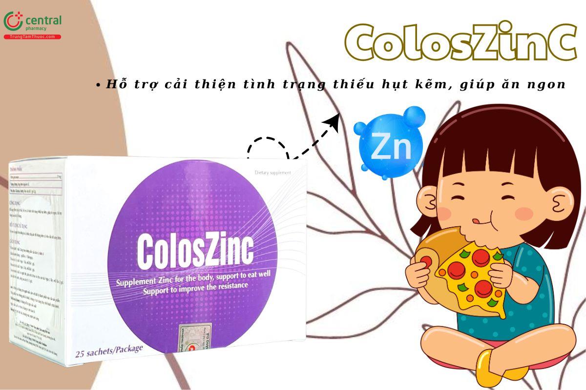 ColosZinC bổ sung kẽm cho cơ thể, tăng sức đề kháng