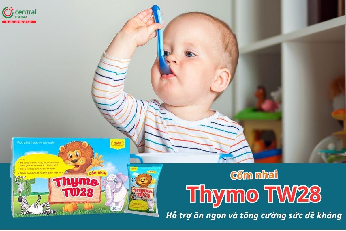 Cốm nhai Thymo TW28 - Hỗ trợ ăn ngon và tăng cường sức đề kháng
