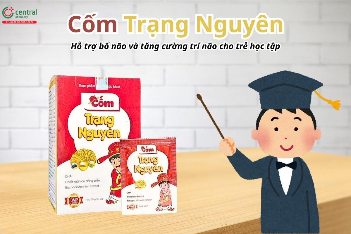 Cốm Trạng Nguyên hỗ trợ bổ não và tăng cường trí não cho trẻ học tập