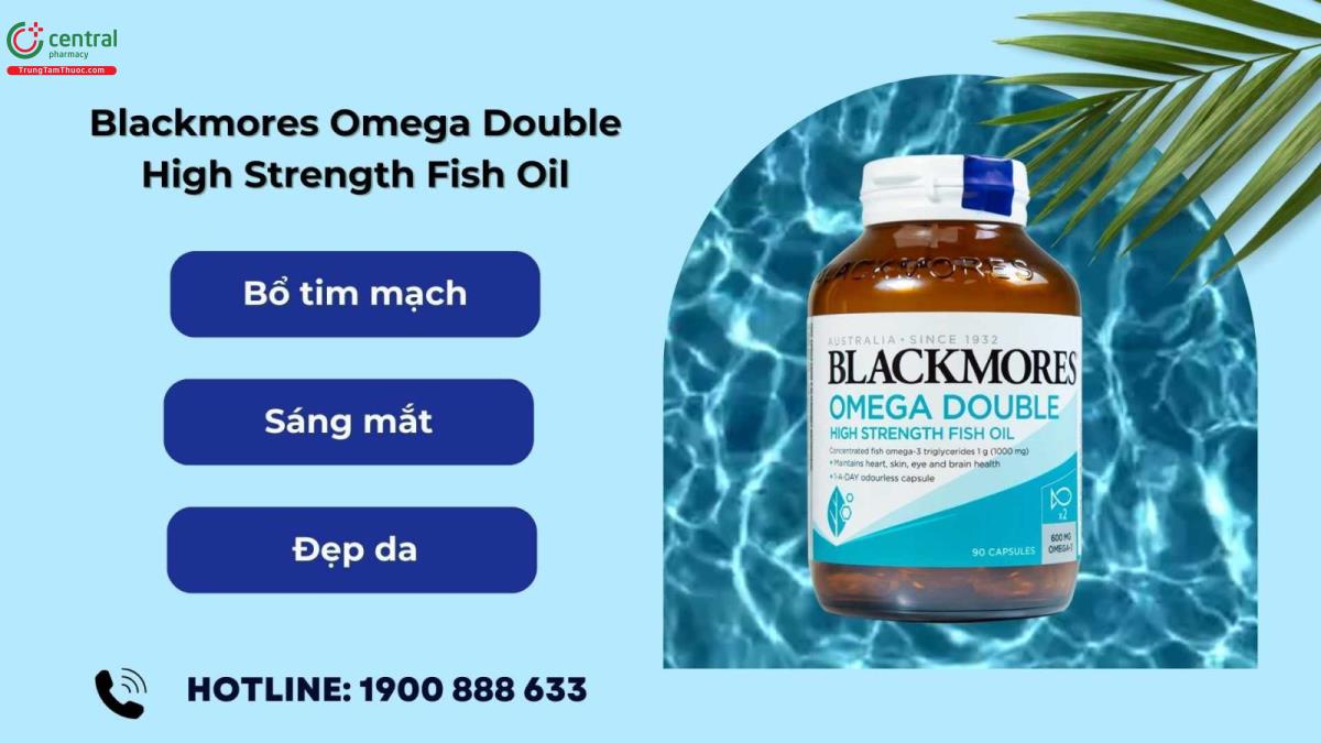 Công dụng của sản phẩm Blackmores Omega Double High Strength Fish Oil 