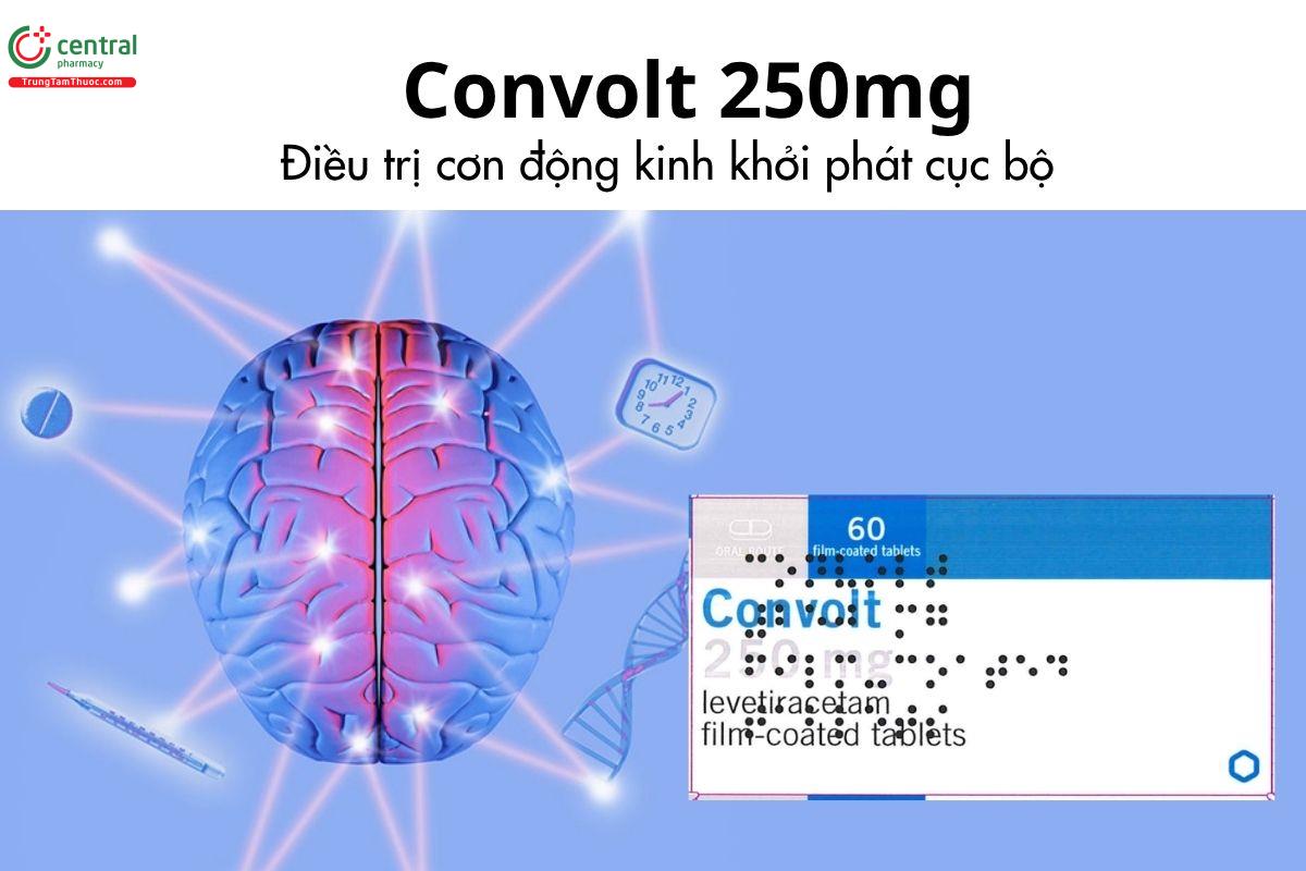 Thuốc Convolt 250mg - Điều trị cơn động kinh khởi phát cục bộ 