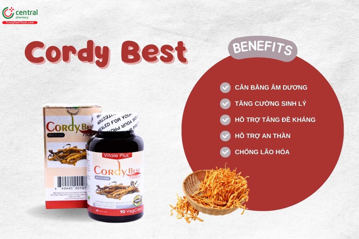 Cordy Best 750mg có tác dụng gì?