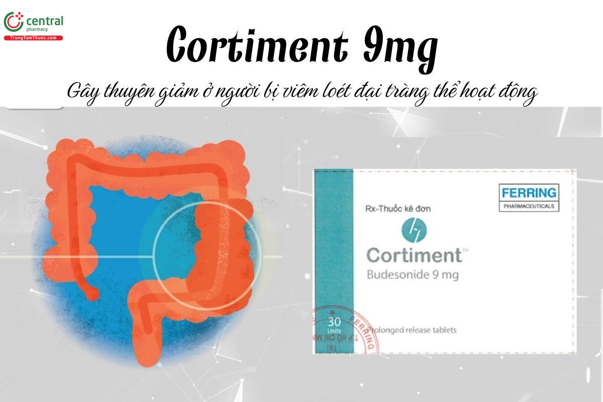 Thuốc Cortiment 9mg - Gây thuyên giảm ở người bị viêm loét đại tràng thể hoạt động
