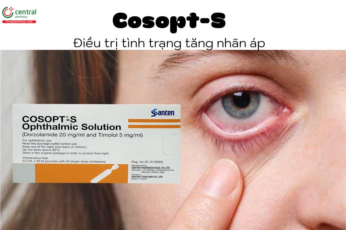 Thuốc Cosopt-S - Thuốc nhỏ mắt điều trị tình trạng tăng nhãn áp