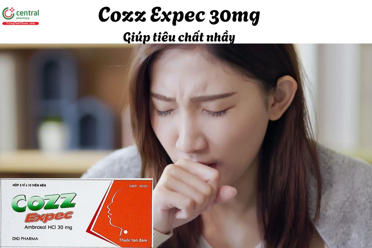 Thuốc Cozz Expec 30mg - Điều trị tăng tiết dịch trong các bệnh hô hấp