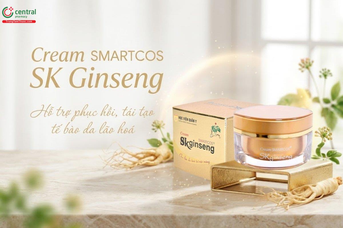 Cream SMARTCOS SK Ginseng phục hồi, nuôi dưỡng làn da, cải thiện nếp nhăn