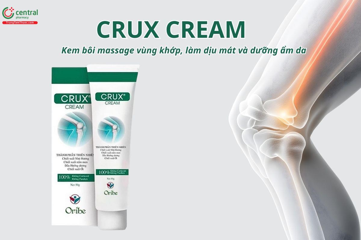 Crux Cream – Kem bôi massage vùng khớp, làm dịu mát và dưỡng ẩm da