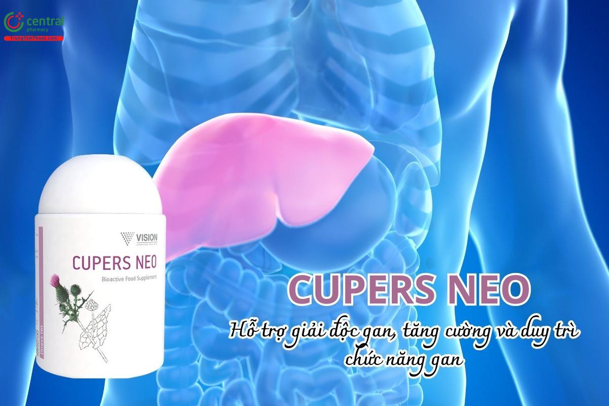 Cupers Neo hỗ trợ giải độc gan, tăng cường và duy trì chức năng gan