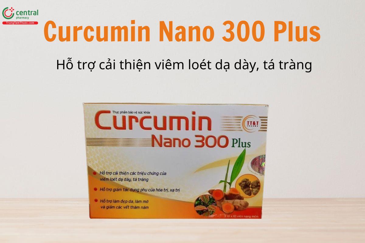 Curcumin Nano 300 Plus hỗ trợ giảm viêm loét dạ dày, tá tràng