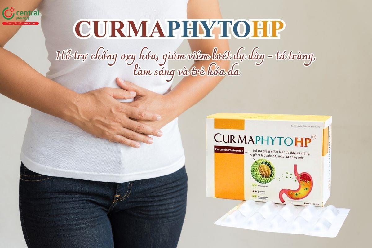 CurmaphytoHP hỗ trợ chống oxy hóa, giảm viêm loét dạ dày - tá tràng, làm sáng và trẻ hóa da