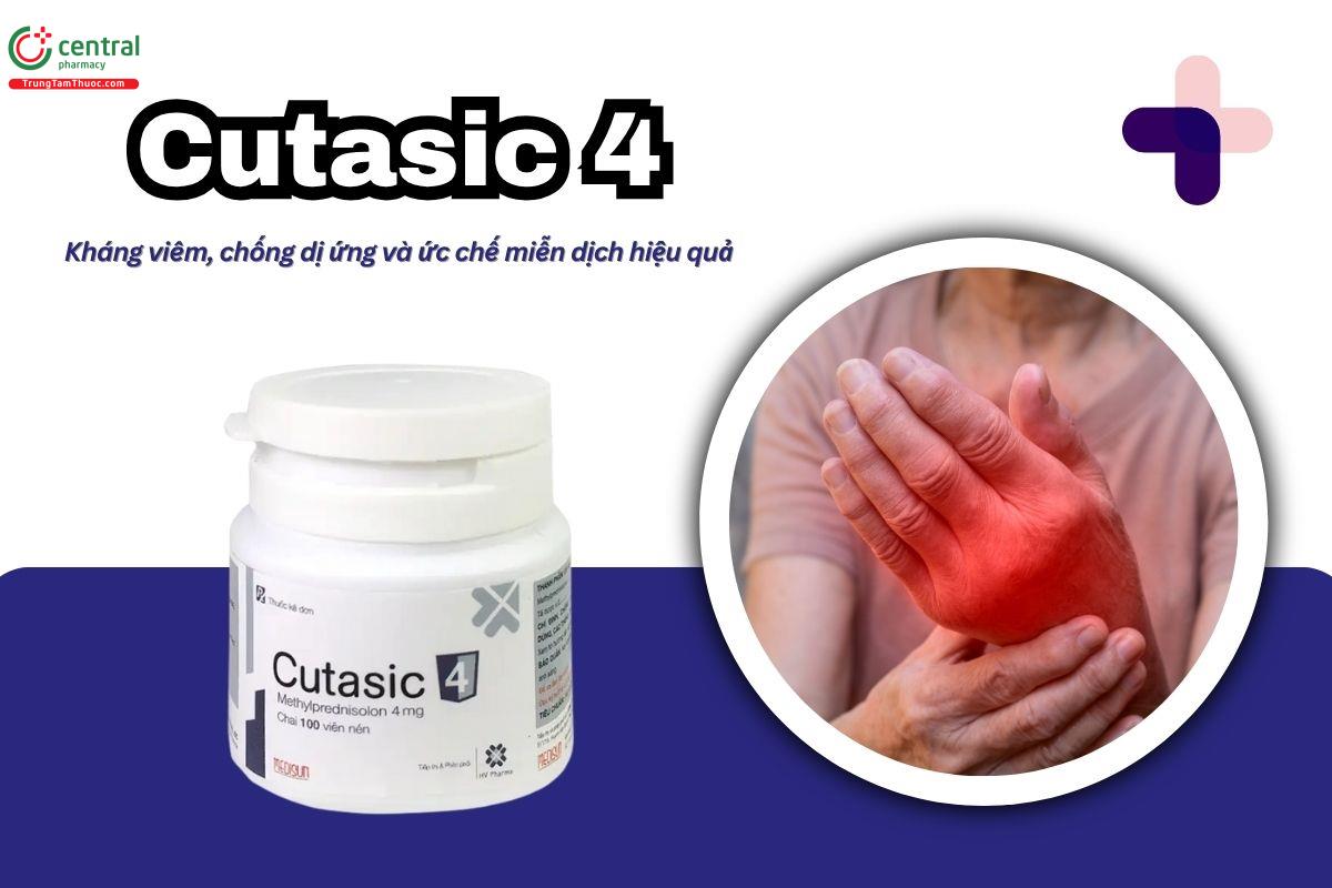 Thuốc Cutasic 4 điều trị viêm khớp dạng thấp, bệnh dị ứng nặng
