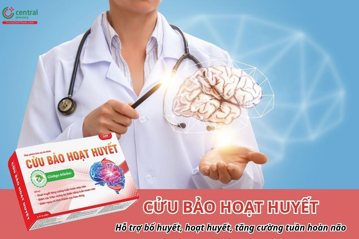 Cửu Bảo Hoạt Huyết hỗ trợ bổ huyết, hoạt huyết, tăng cường tuần hoàn não