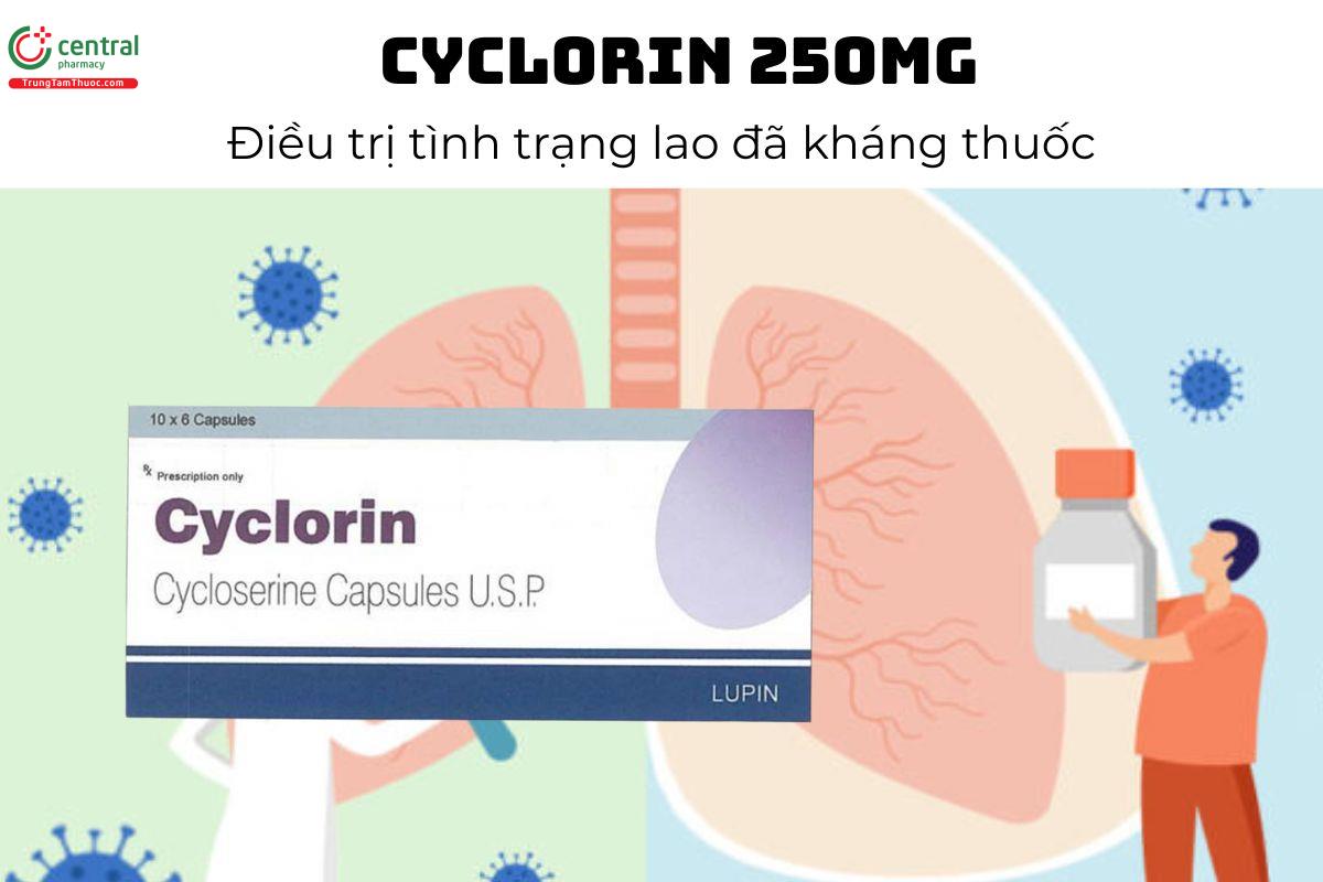 Thuốc Cyclorin 250mg - Điều trị tình trạng bệnh lao đã kháng thuốc