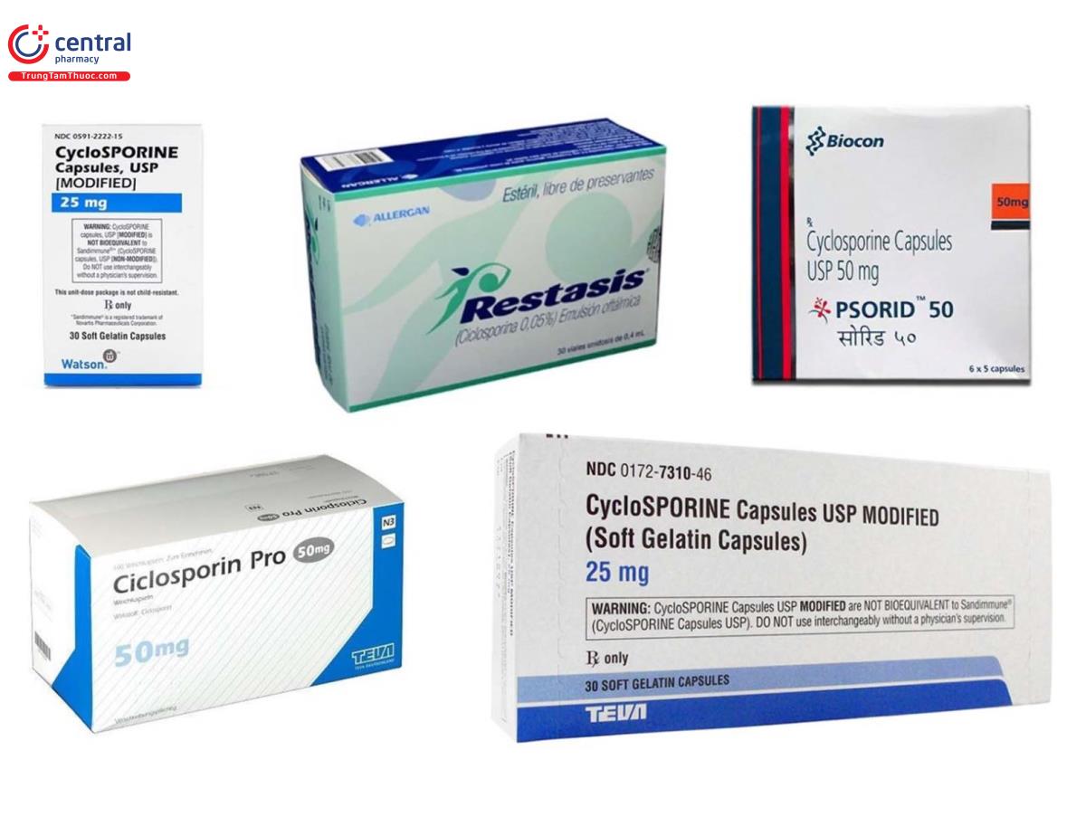 Các thuốc chứa Cyclosporine