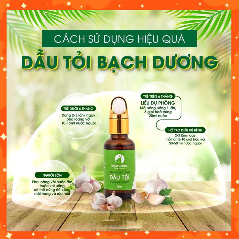 Liều dùng của Dầu tỏi Bạch Dương