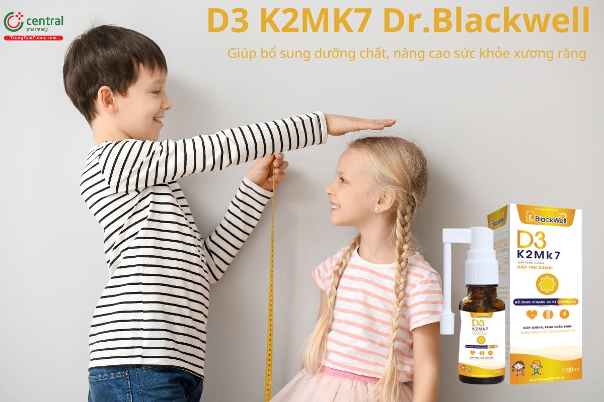 D3 K2MK7 Dr.Blackwell giúp nâng cao sức khỏe xương răng