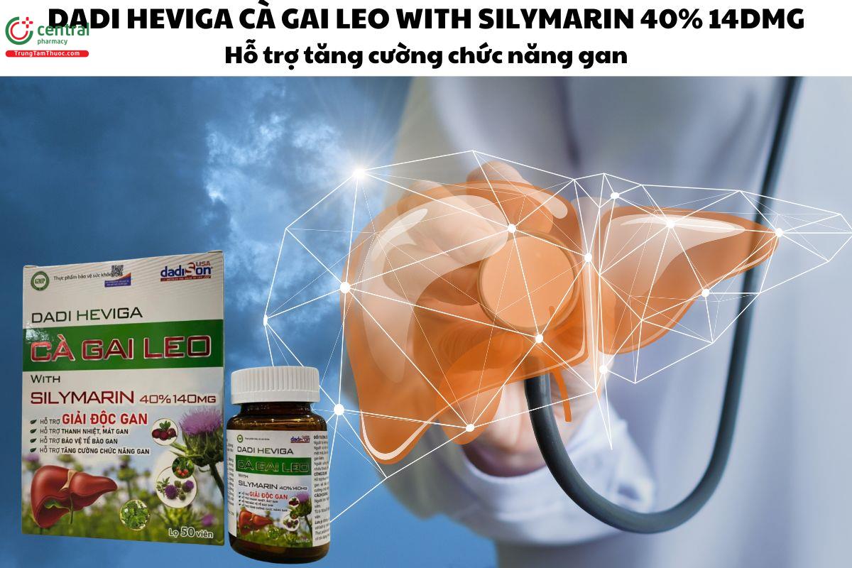 Dadi Heviga Cà gai leo With Silymarin 40% 140mg (Lọ 50 viên) - Giúp giải độc gan