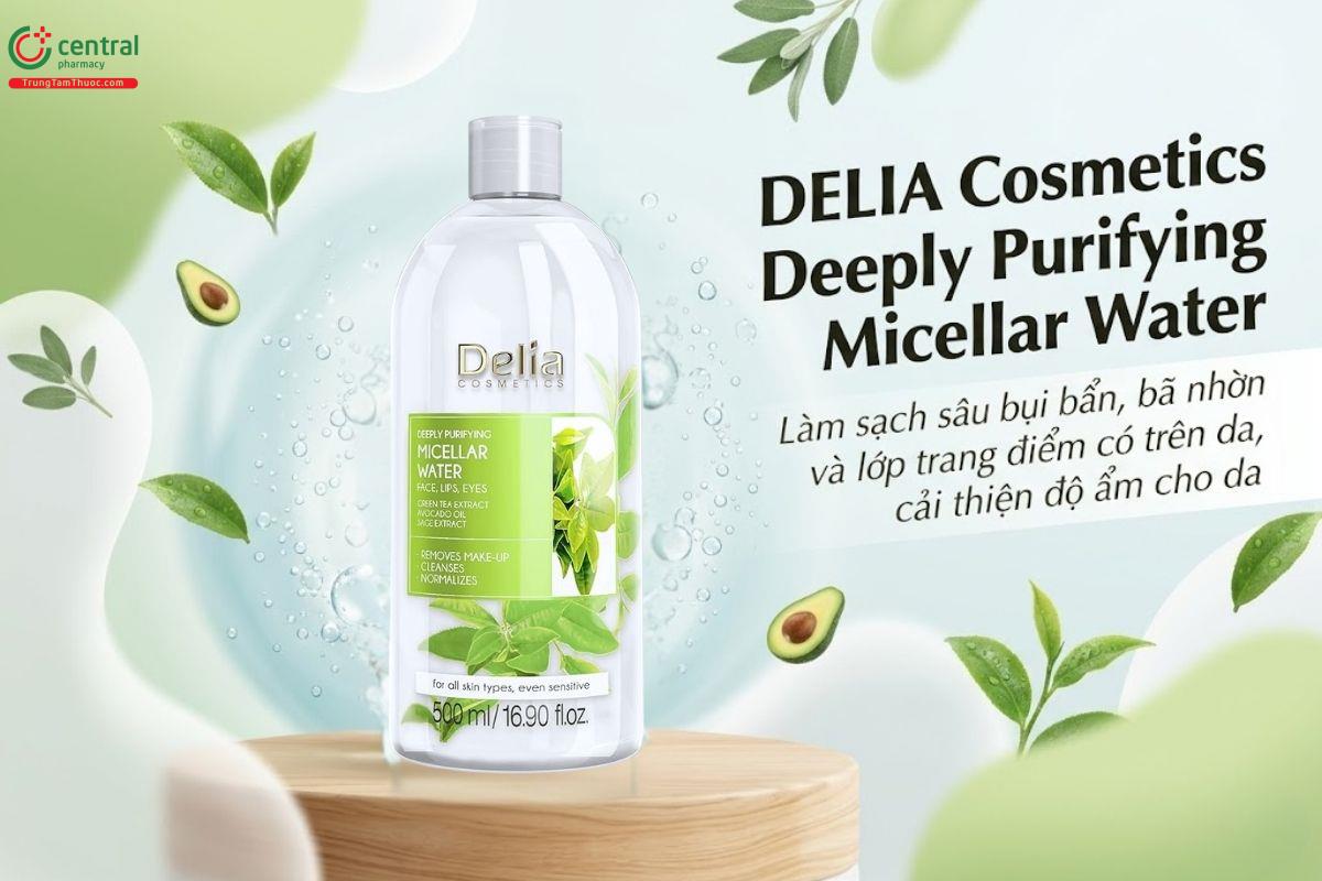 Nước tẩy trang DELIA Cosmetics Deeply Purifying làm sạch lớp trang điểm