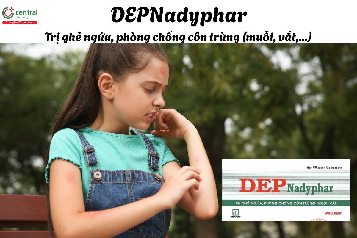 Thuốc DEPNadyphar - Điều trị ghẻ và ngăn ngừa côn trùng như muỗi, vắt đốt