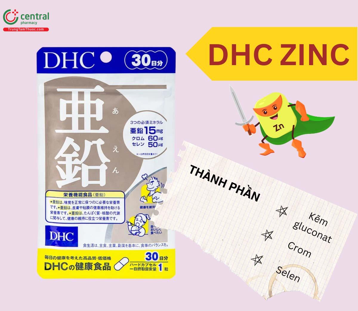 DHC Zinc bổ sung kẽm, tăng cường đề kháng, duy trì sức khỏe