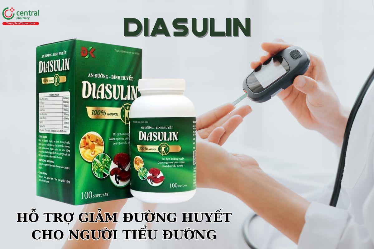 Diasulin hỗ trợ giảm đường huyết, giảm biến chứng cho người bị tiểu đường