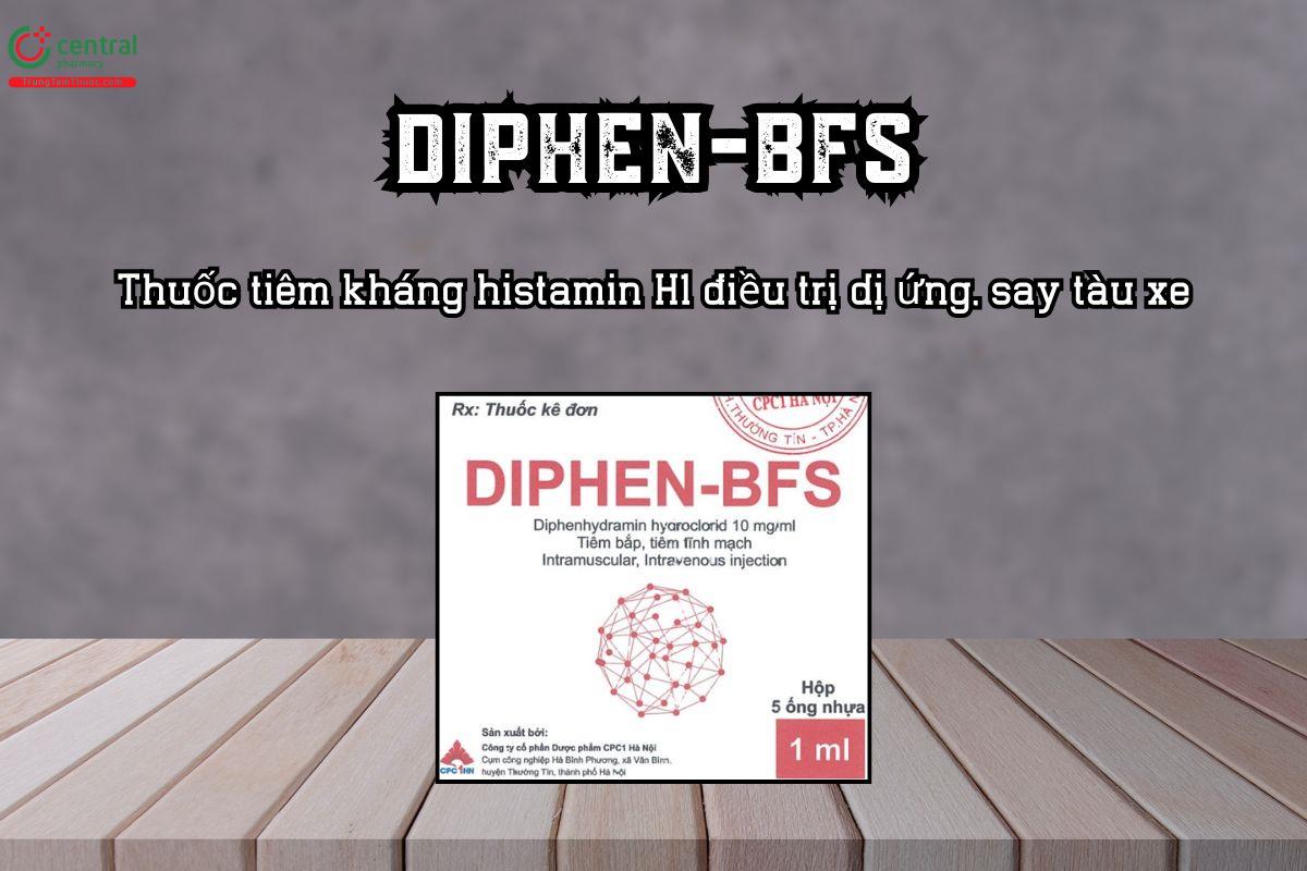 Thuốc Diphen-BFS  điều trị dị ứng, say tàu xe, hỗ trợ Parkinson