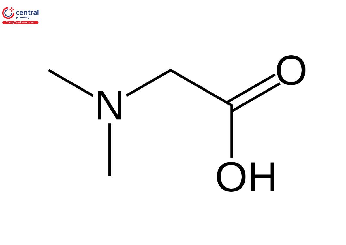 Công thức hóa học của Dimethylglycine (DMG)