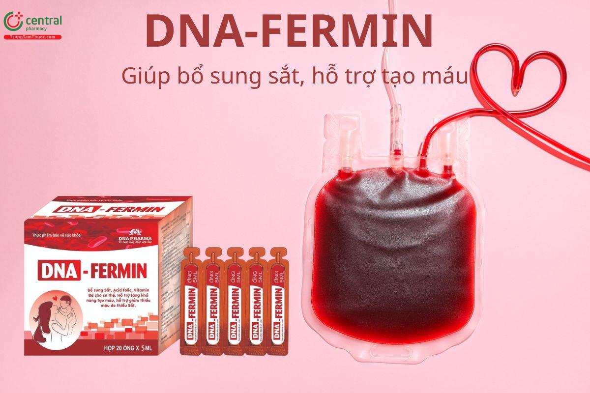 DNA-FERMIN bổ sung sắt, giúp tạo máu, giảm nguy cơ thiếu máu