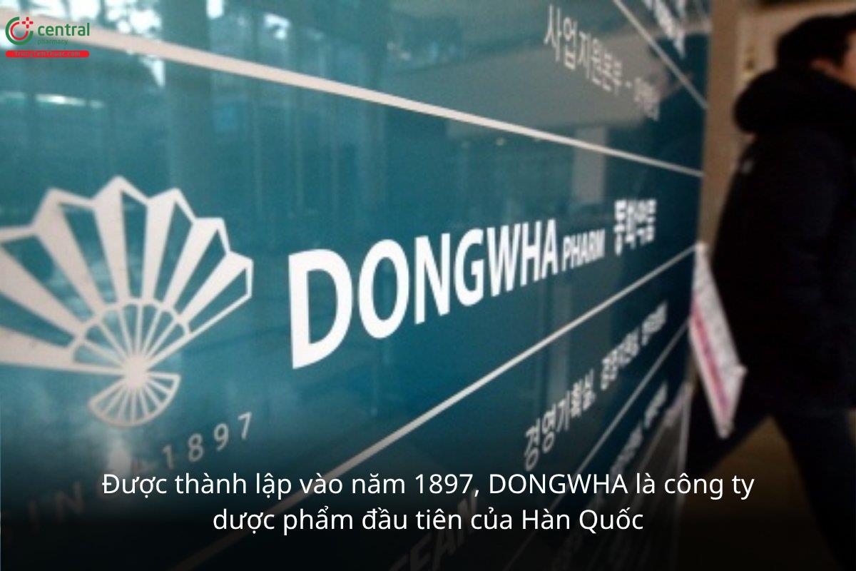 Được thành lập vào năm 1897, DONGWHA là công ty dược phẩm đầu tiên của Hàn Quốc