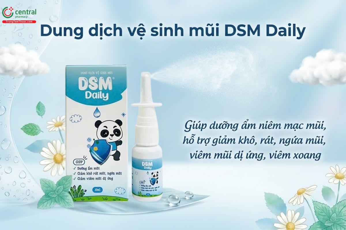 Xịt vệ sinh mũi DSM Daily chuyên biệt cho trẻ viêm mũi dị ứng