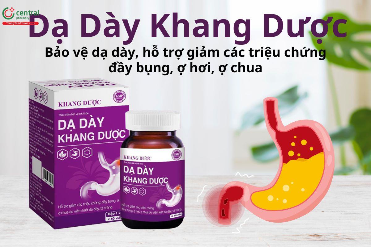 Dạ Dày Khang Dược hỗ trợ giảm acid dịch vị, bảo vệ niêm mạc dạ dày