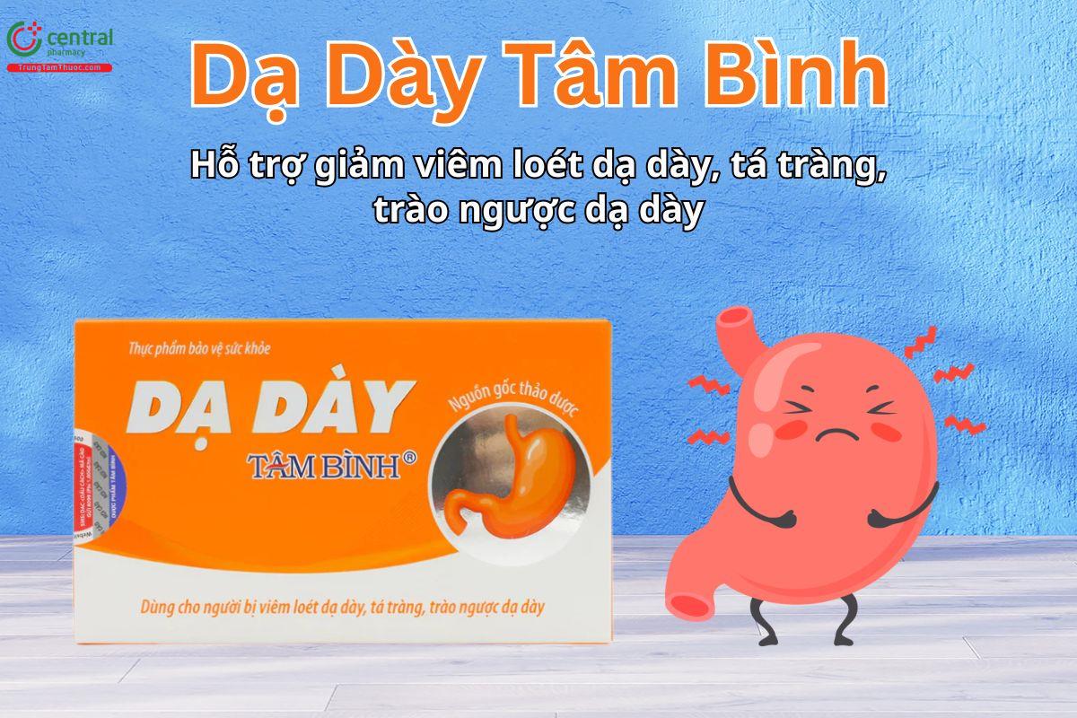 Dạ dày Tâm Bình hỗ trợ giảm viêm loét dạ dày tá tràng